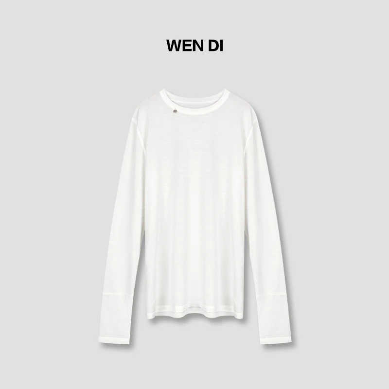 休闲超薄款长袖T恤女夏季宽松显瘦百搭圆领纯色罩衫防晒衣潮