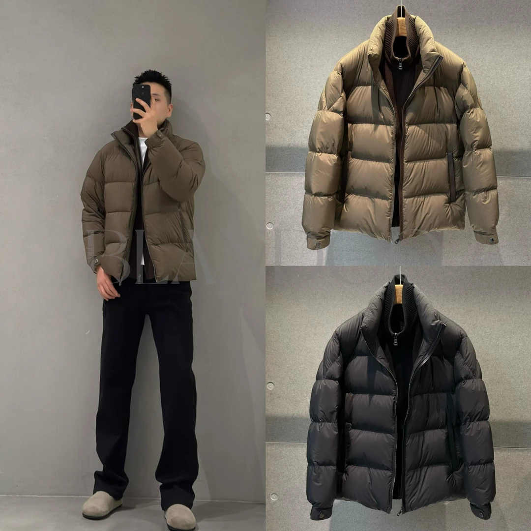 BLANDOO “挪威雪夜” 男士冬季设计款假两件高级羽绒服BD9267