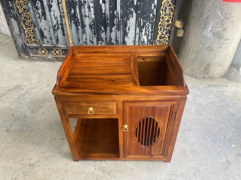 南美胡桃木一抽一门茶水柜包邮