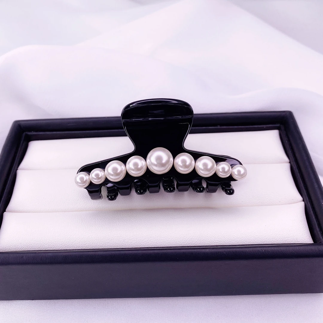 SHUSHIGE/梳饰阁新款韩版轻奢抓夹时尚气质优雅简约百搭黑色ins