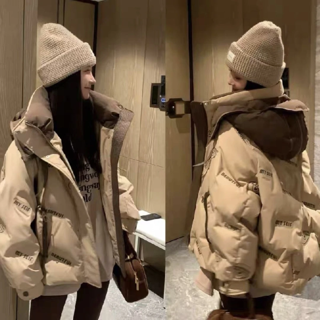波司澄羽绒服冬季新款宽松羽绒服女时尚羽绒服连帽韩版加厚外套女