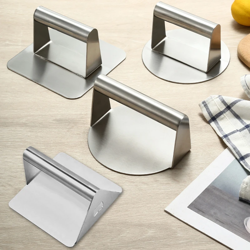 汉堡压肉器多功能长方形家用商用创意圆形肉饼压板烘培神器压饼器