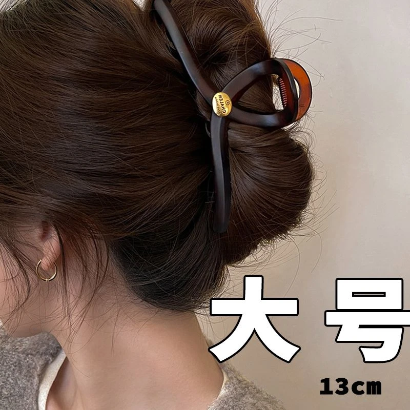 发夹大号发量多抓夹女夏天高级感2024新款后脑勺鲨鱼夹子发饰发卡