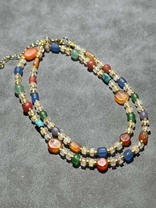 DIY老珠琉璃设计款精美含多种琉璃珠子