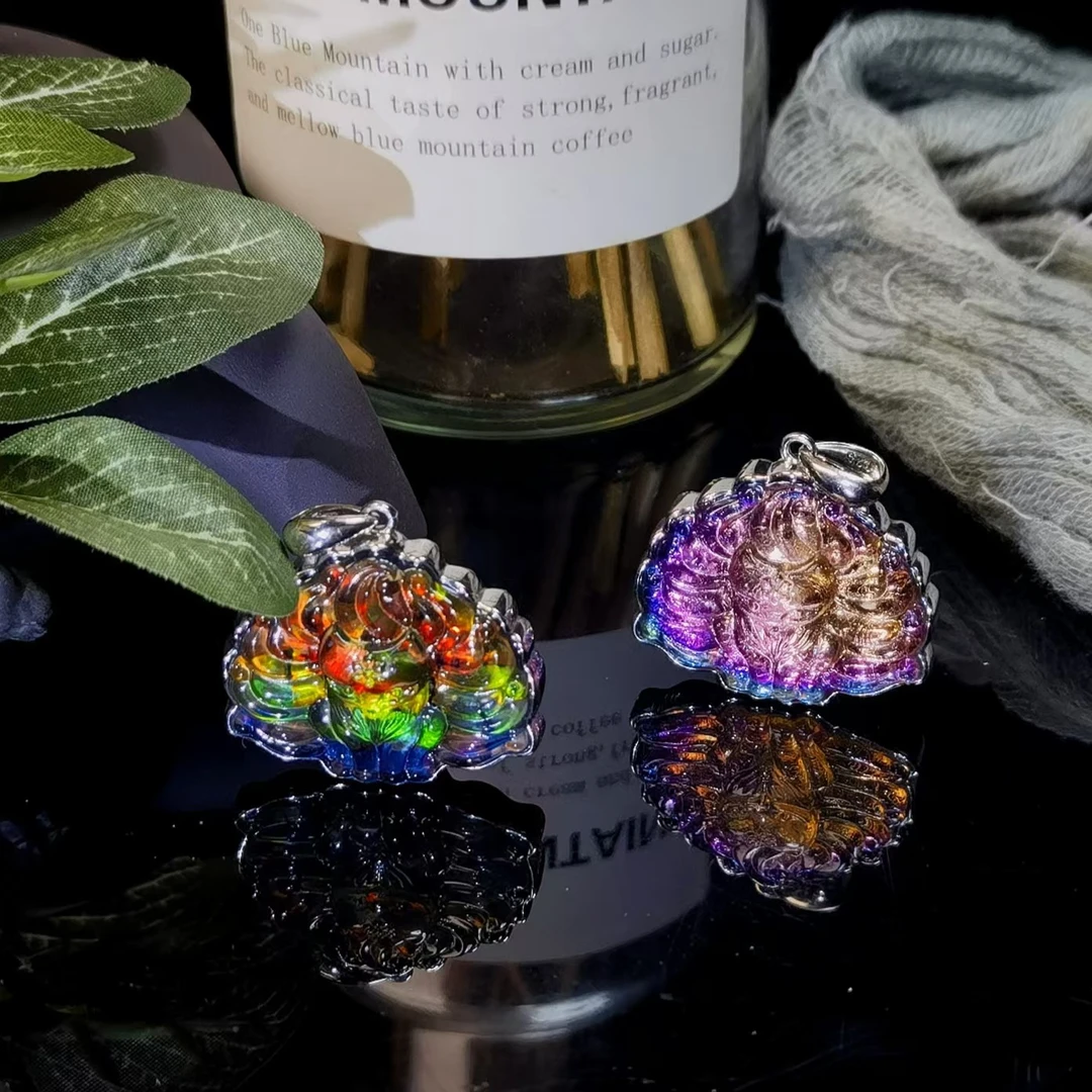 吊坠925银 斑彩天铁双面凤九吊坠【欢玺严选】-多样性发其一