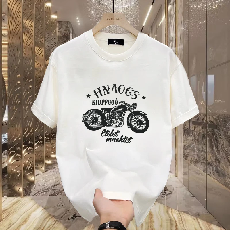 雷顿卡斯美式痞帅重磅纯棉短袖T恤青年男女款夏季ins潮牌圆领上衣