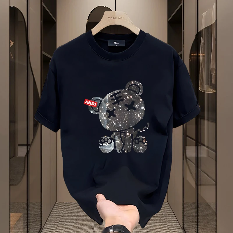 雷顿卡斯美式痞帅重磅纯棉短袖T恤青年男女款夏季ins潮牌圆领上衣