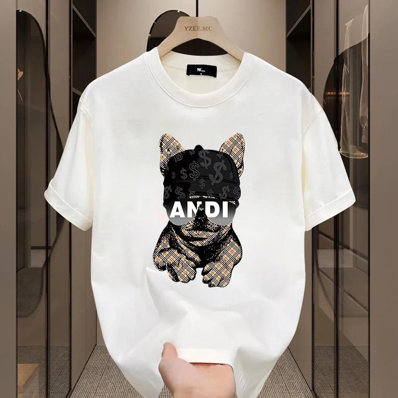 深惠南重磅纯棉短袖T恤青年男生男女款t恤夏季ins潮牌街头宽松圆