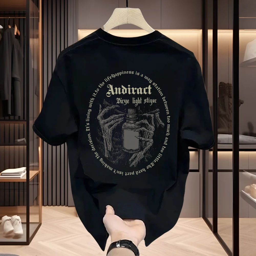 雷顿卡斯美式痞帅重磅纯棉短袖T恤青年男女款夏季ins潮牌t恤男