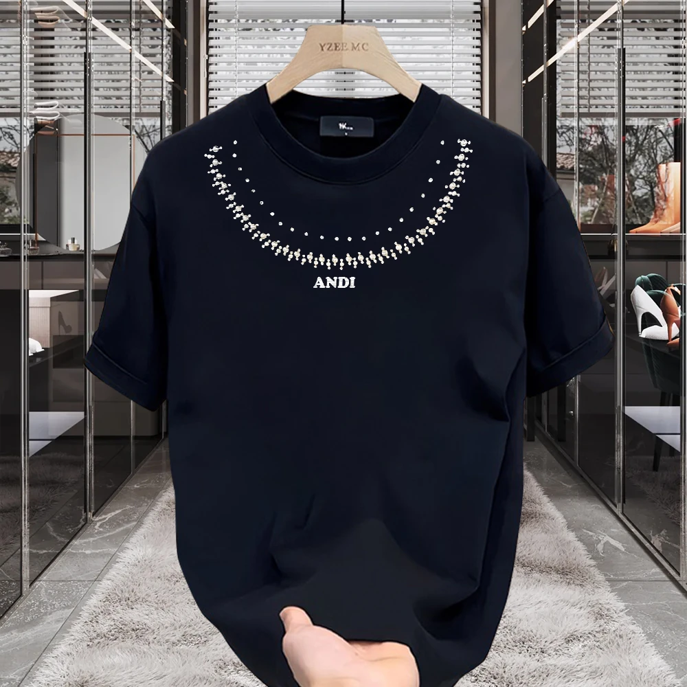 雷顿卡斯美式痞帅重磅纯棉短袖T恤青年男女款夏季ins潮牌圆领上衣