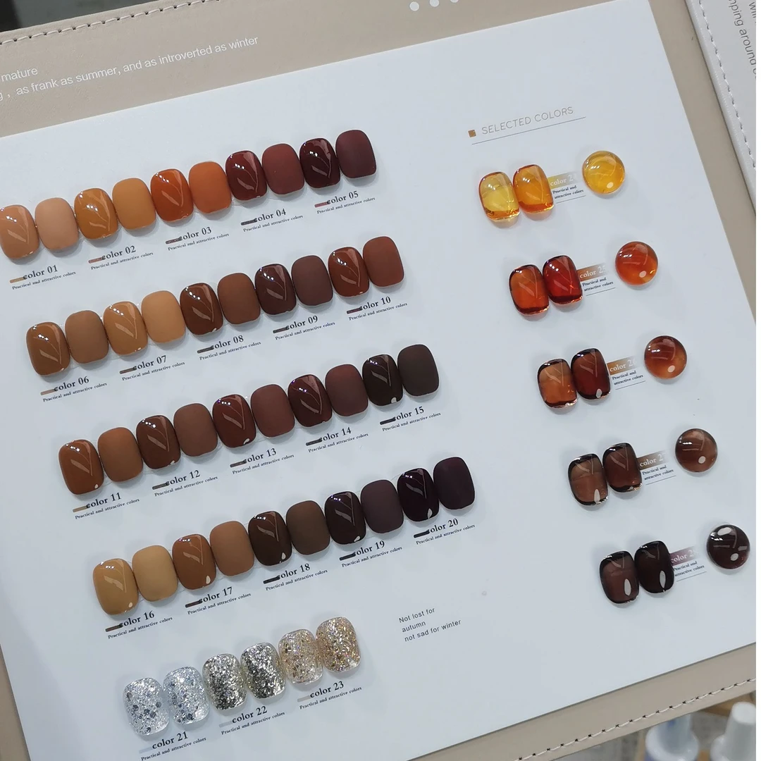 PPLM28色焦糖琥珀美拉德色系2024年美博会新款美甲店小套系甲油胶