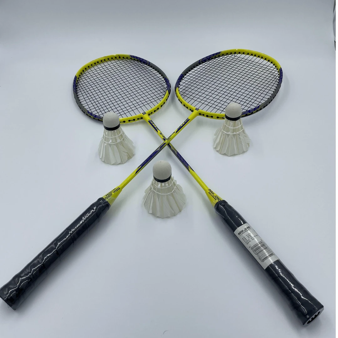 铝合金材质一体式双装羽毛球拍 青少年成年人通用款羽毛球拍