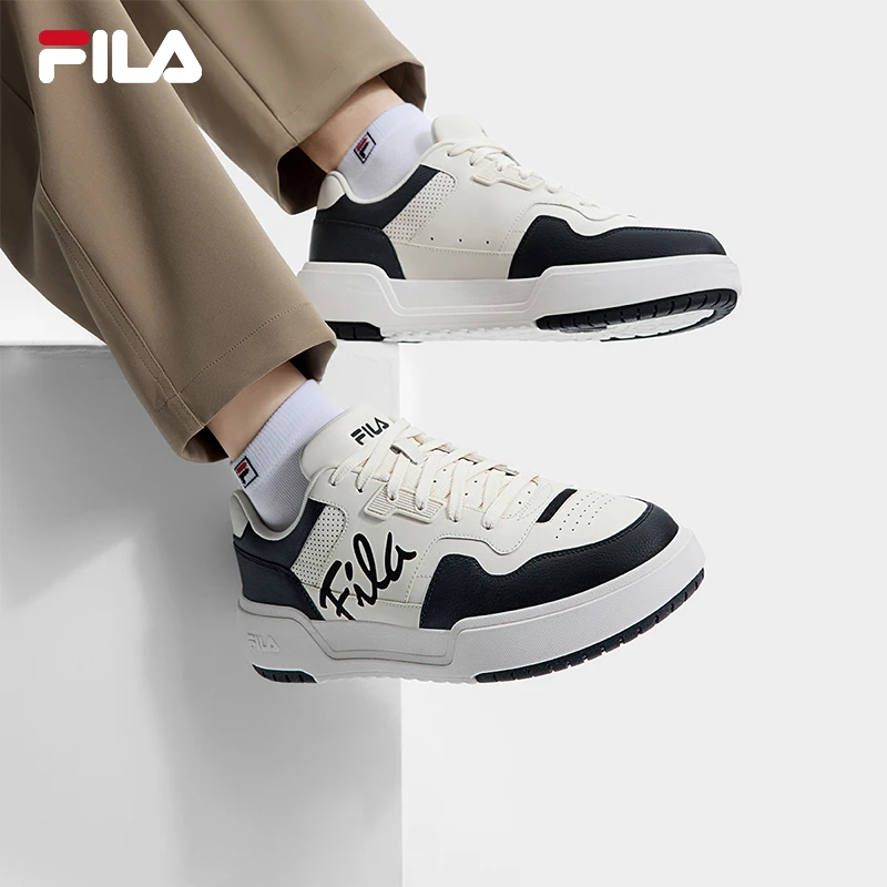 FILA斐乐男鞋复古板鞋透气经典百搭时尚四季潮流潮鞋低帮韩版