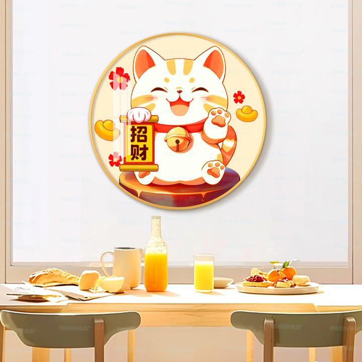 【进口棉布】蒙娜丽莎皇室十字绣招财纳宝猫新款可爱猫咪手工线绣