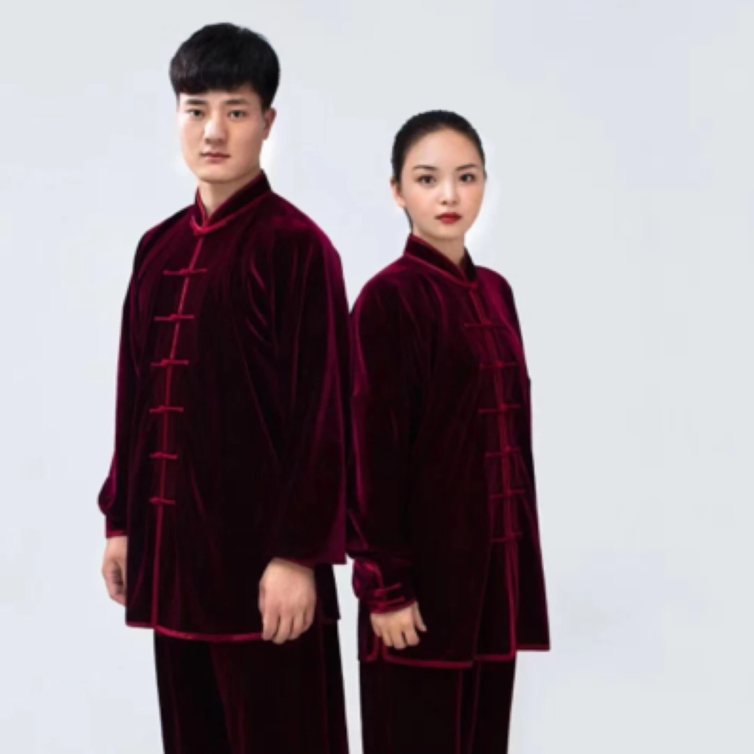 【断码】春秋冬南韩绒连袖太极服 男女同款