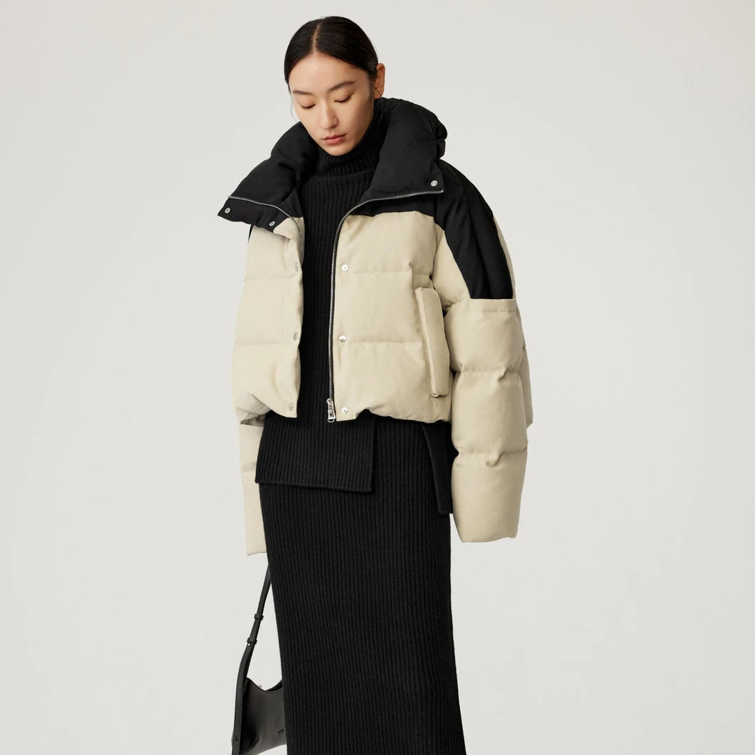 indicia标记商场同款冬季鸭绒高领羽绒服女外套5D312YR622N