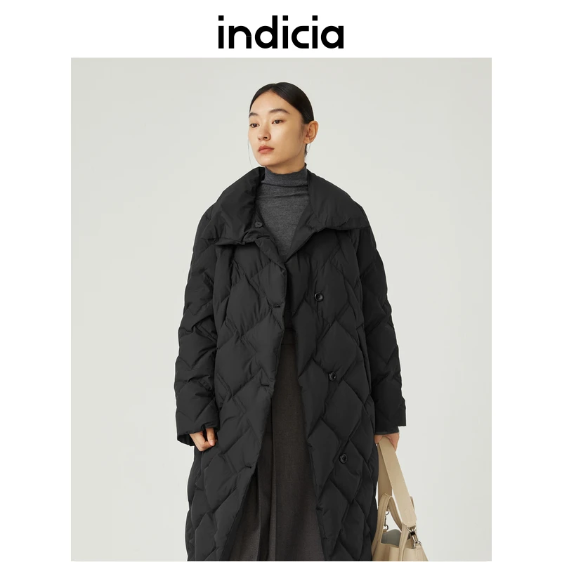 标记indicia商场同款冬款90鸭绒保暖羽绒服5D310YR479C