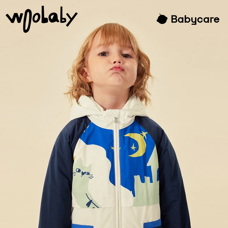 【冬-羽绒服】woobaby童装22年三合一羽绒服两件套三防WB2206018