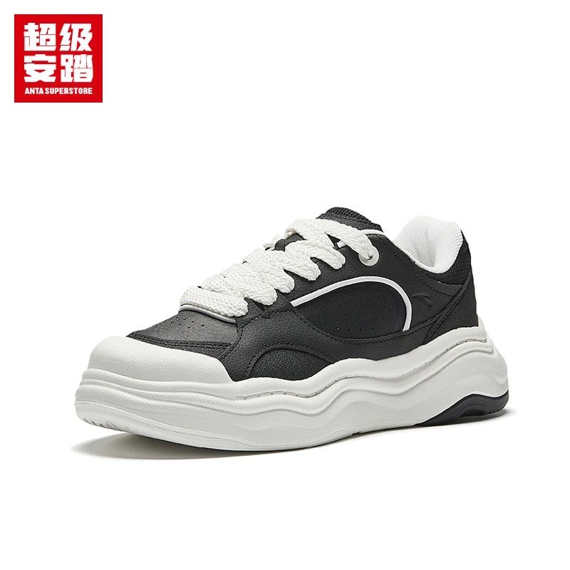 安踏熔岩蛋糕板鞋男女同款冬季轻便小白鞋板鞋百搭运动鞋休闲鞋SS