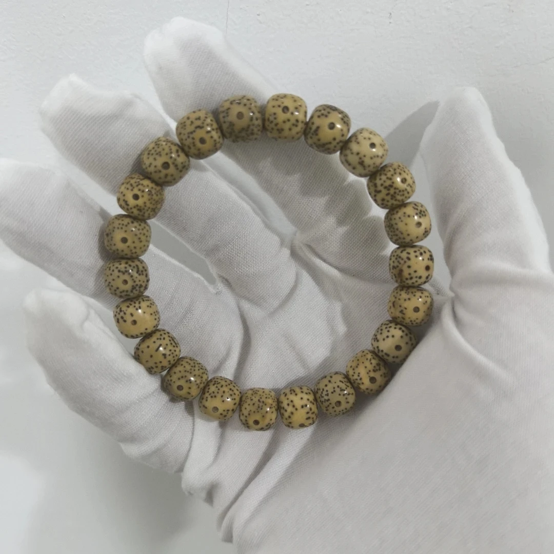 【盘拓精选】XYCH007星月陈化鸡油黄9.5mm左右手串