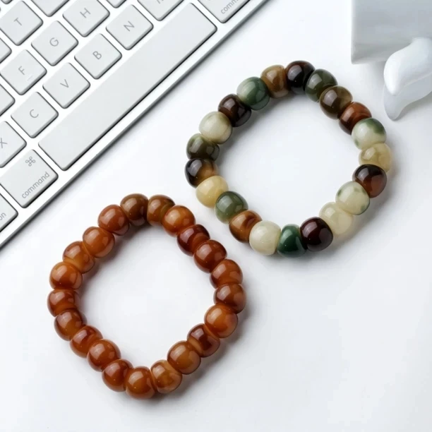 【盘塔出品】天然菩提根风化解压蒜瓣大肠手串14mm左右老料520送礼