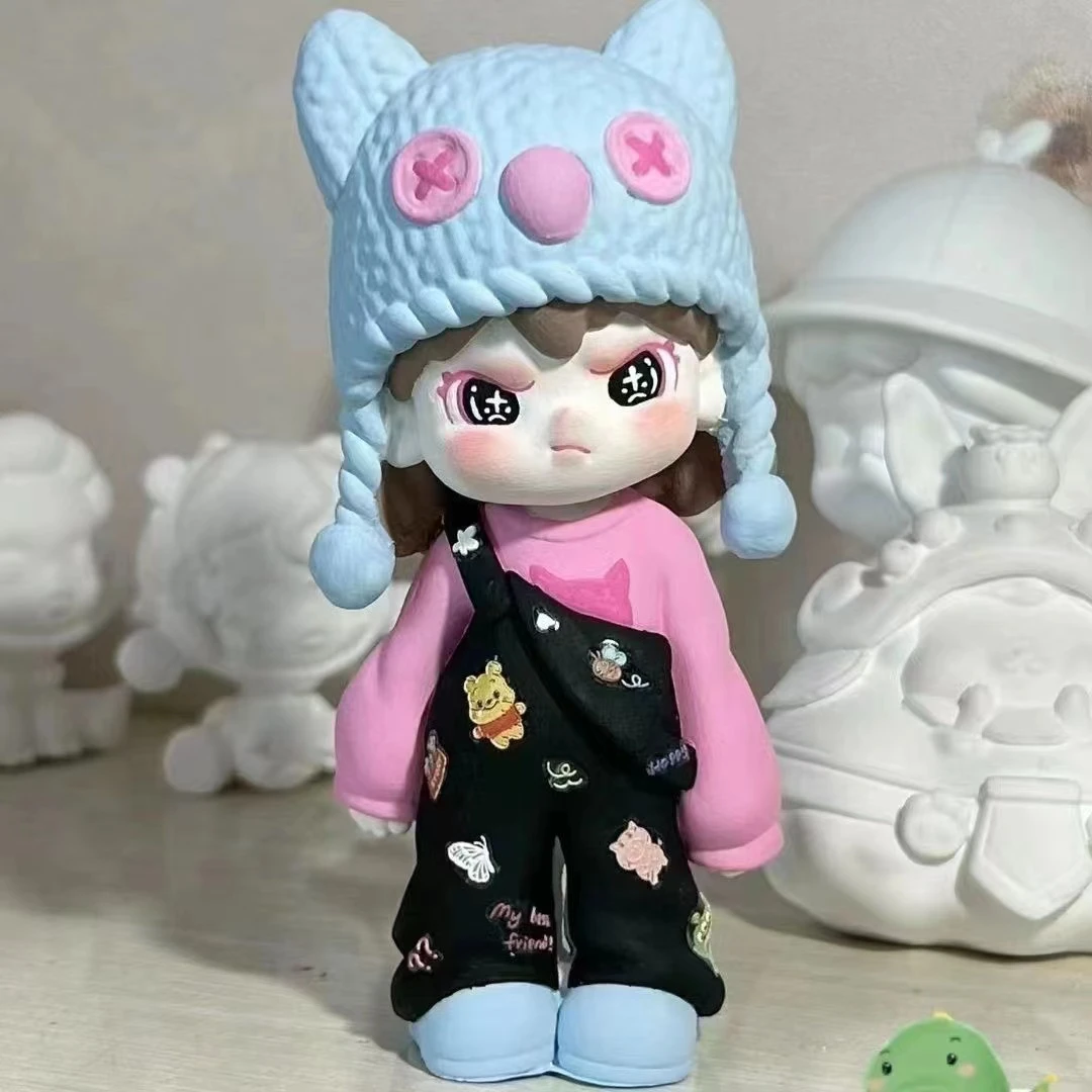 拽姐大号石膏娃娃存钱罐白胚彩绘儿童手工diy涂鸦库洛米奥特曼