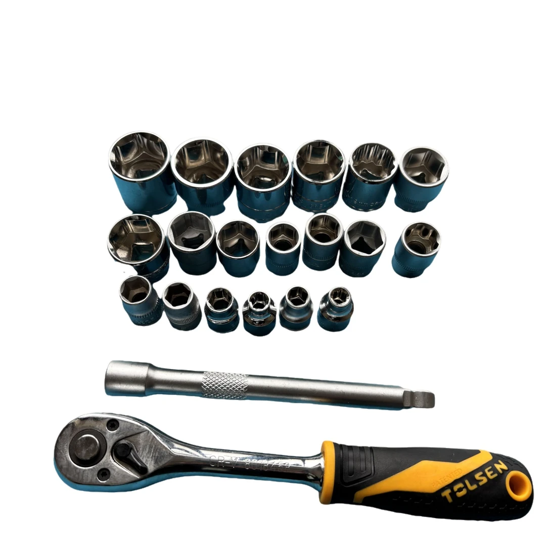 21件中飞汽修套筒组套中快速套筒一整套3/8寸汽车修理【混牌套筒】