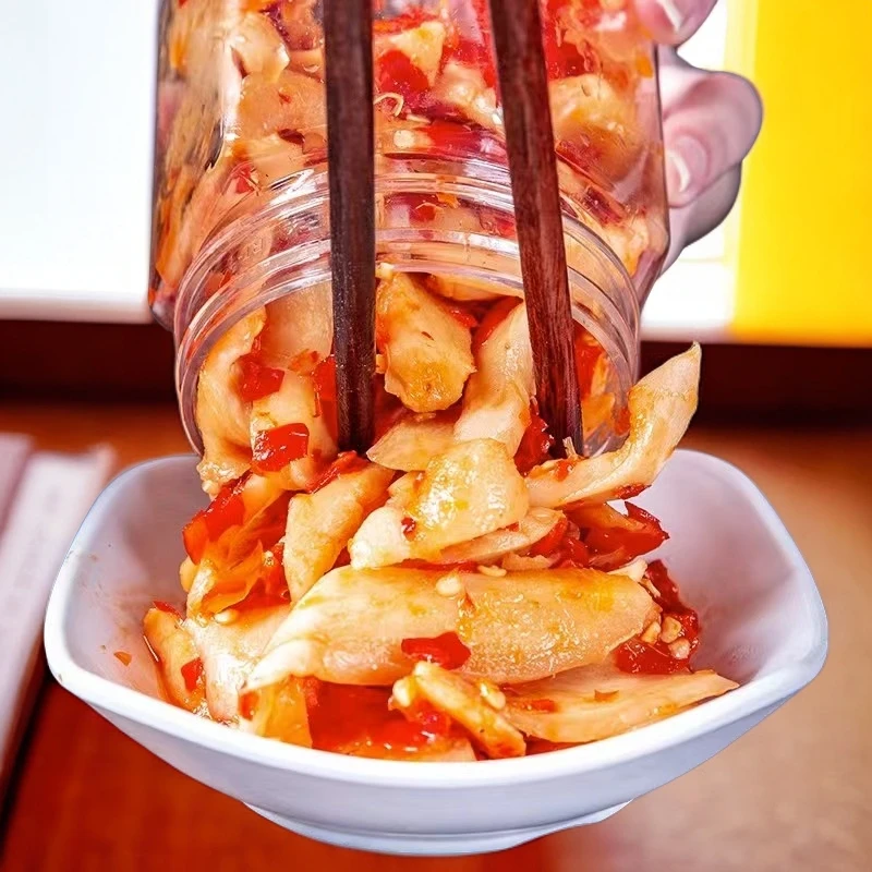 湖南特产酸辣腌制生姜片嫩仔姜开味农家瓶装腌制片下饭菜开盖即食