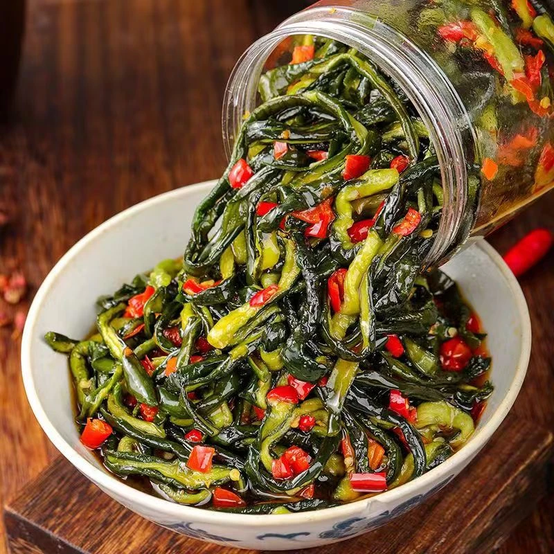 湖南脆爽黄瓜皮下饭菜罐装黄瓜皮条即食拌饭外婆菜配粥开胃280g