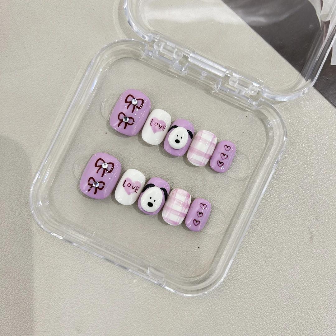 手工穿戴甲可爱INS风小狗穿戴甲成人款