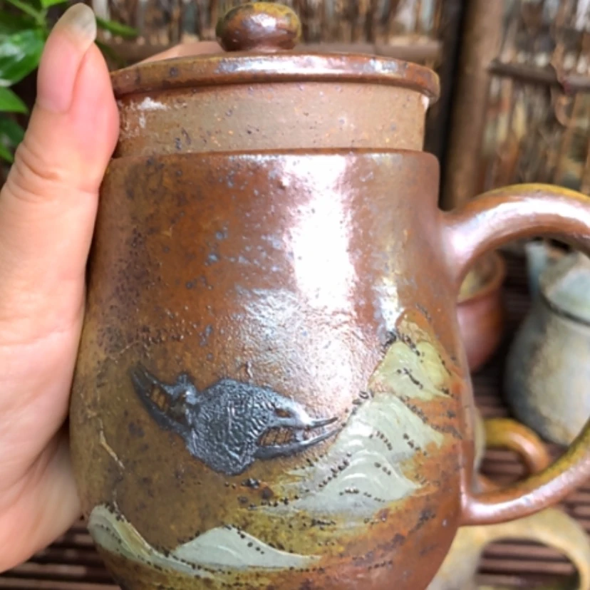 【闪购商品】纯自然高温无釉裸柴烧全手工