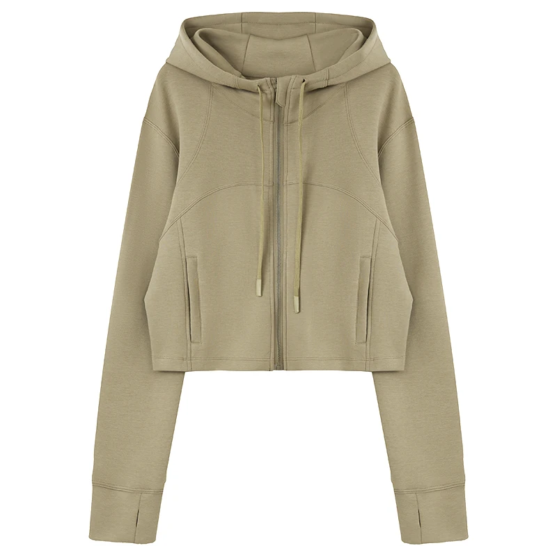 早春秋季2025年新款爆款连帽卫衣女外套短款百搭运动开衫拉链上衣