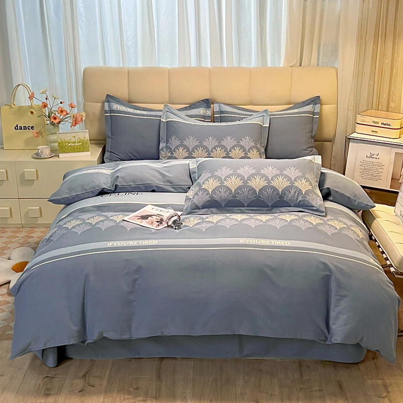 【亿家甄选】新款纯棉四件套床上四件套面料柔软舒适亲肤透气印花