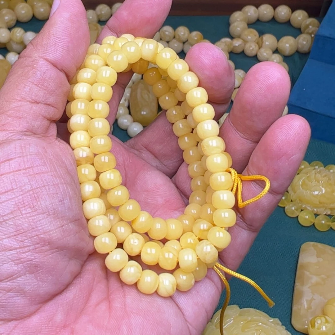 【闪购商品】琥珀手链未镶嵌何***、