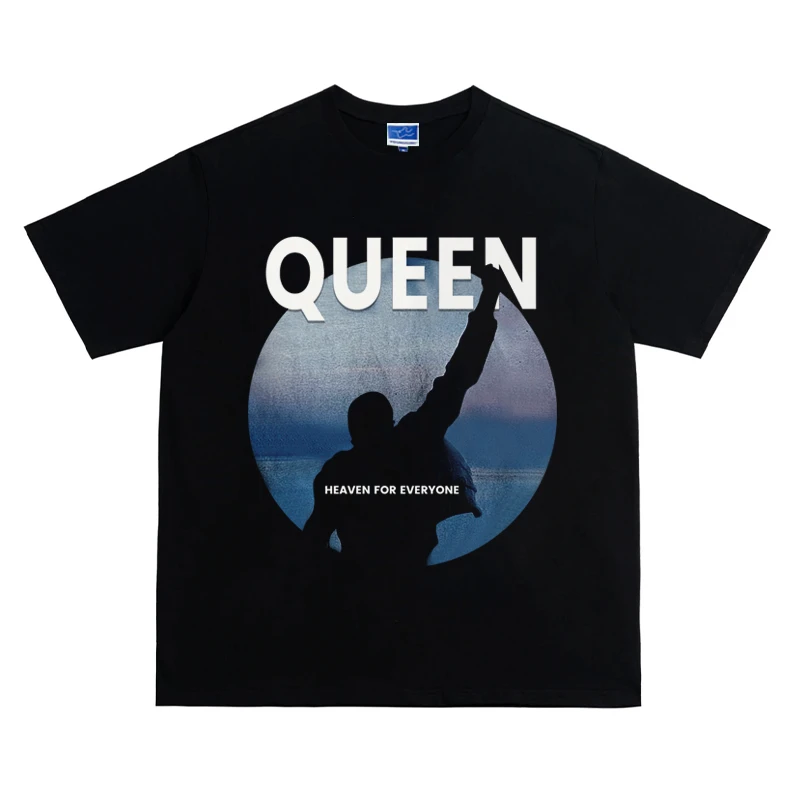 Queen皇后乐队摇滚vibe美式小众高级感短袖男女纯棉圆领百搭T恤