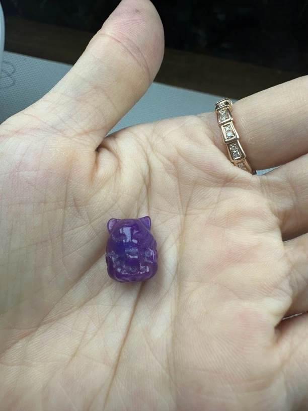 紫色单珠手串百搭003