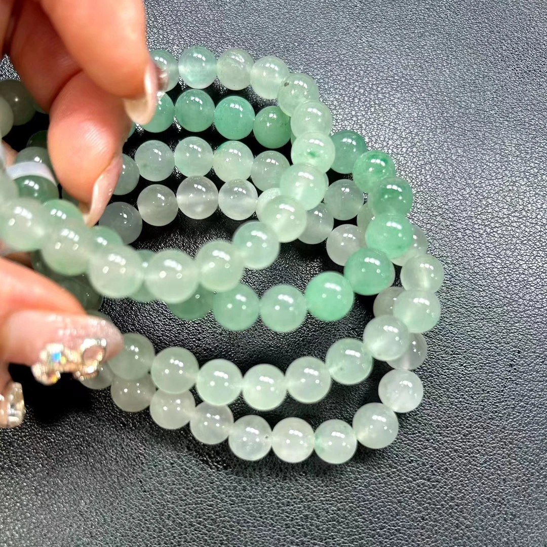 天然独龙玉冰透飘花男女士手串手链 多样性发货拍一发一