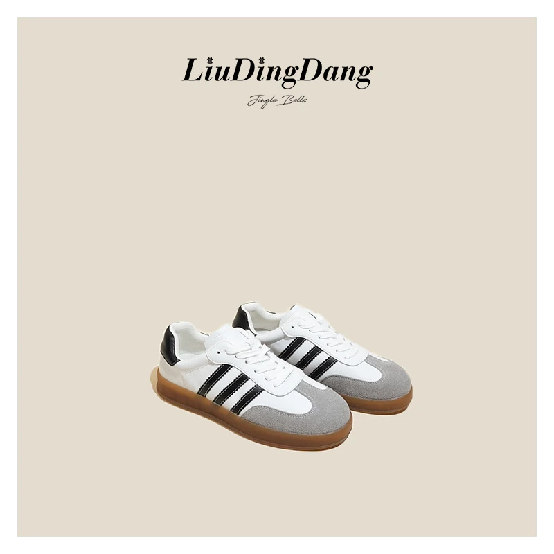 【刘叮咚女鞋】德训鞋透气拼色百搭时尚休闲运动板鞋668-18