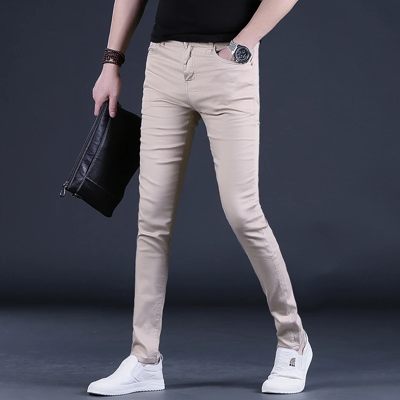 【Cebrodz】2025新款夏季牛仔裤男款潮流修身小脚休闲长裤子H198