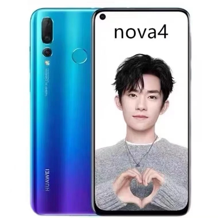 95新 Huawei/华为 nova4 麒麟970全网通4G全面屏游戏老人学生手机