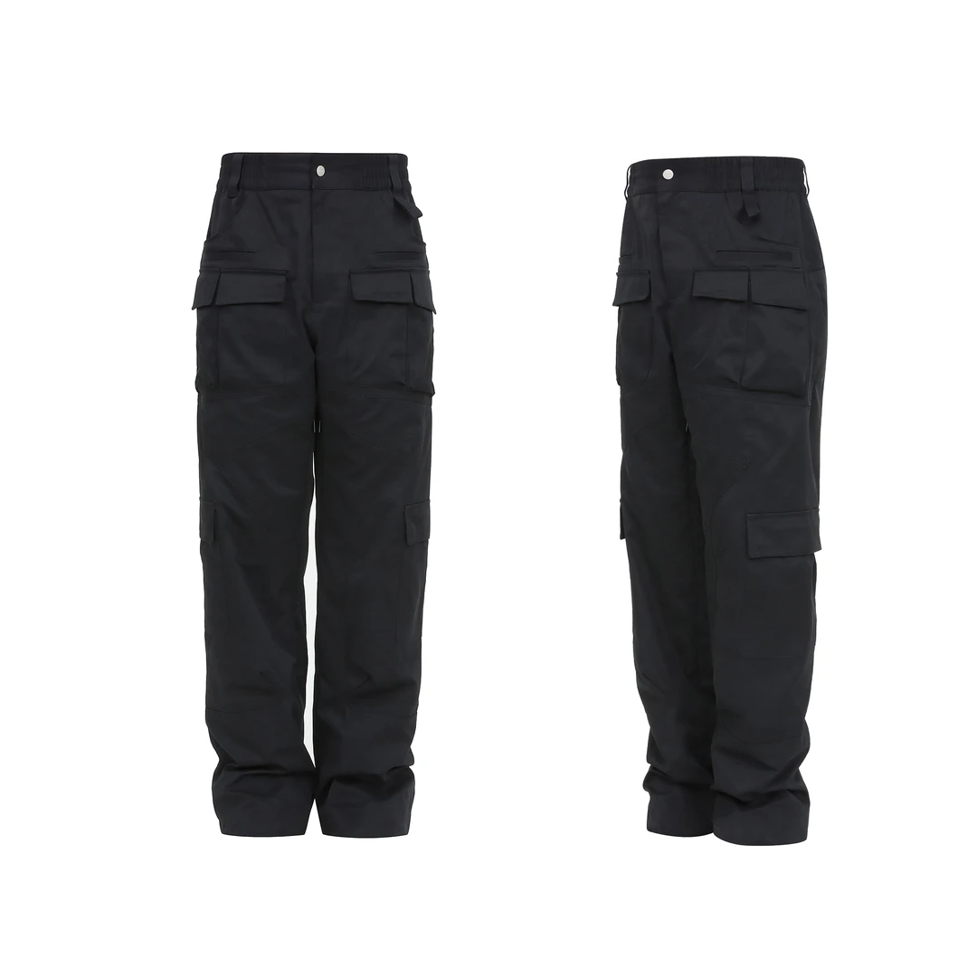 Expensive Taste 户外黑色口袋工装裤休闲裤 - ADV Cargo Plus