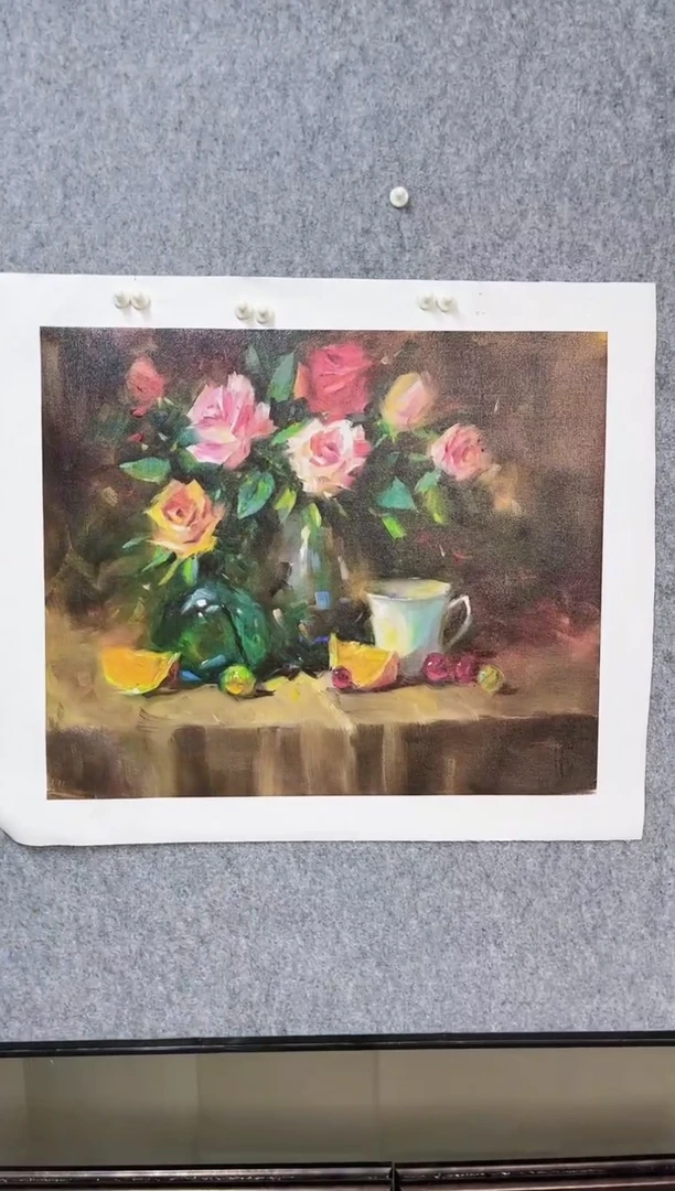 【闪购商品】俄罗斯油画作品《静物》50*60