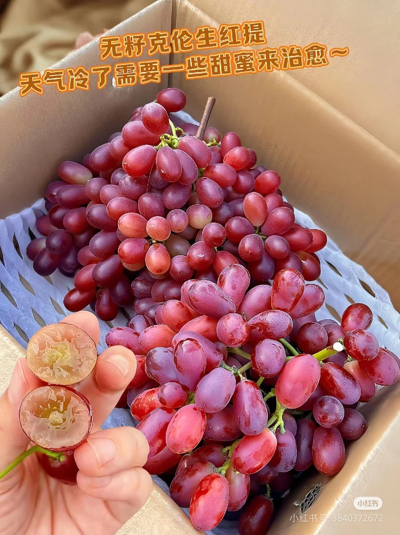 纯甜无籽小蜜蜂红提一斤