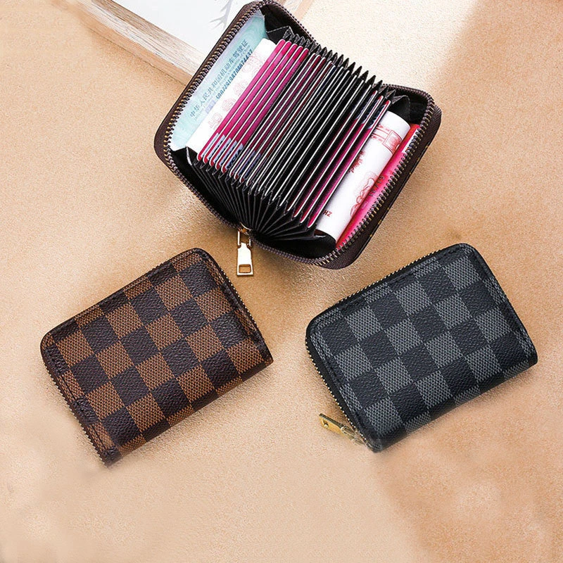 【新疆包邮丨乌市发货】大牌高档次防消磁复古风琴卡包式多卡位夹包