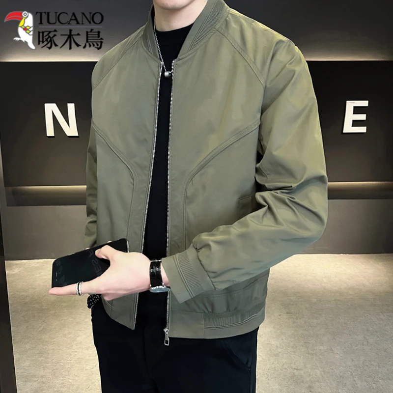 TUCANO/啄木鳥外套男款春秋2025新款休闲轻奢痞帅高级感男士夹克