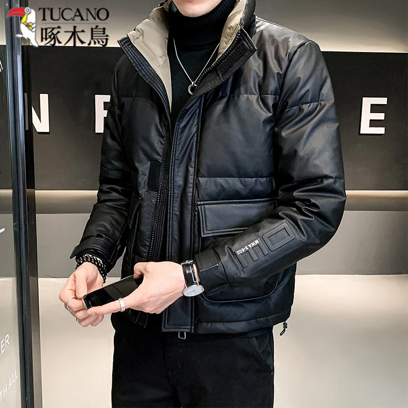 TUCANO/啄木鳥男士羽绒服男装2024冬季款加厚保暖防风帅气男外套