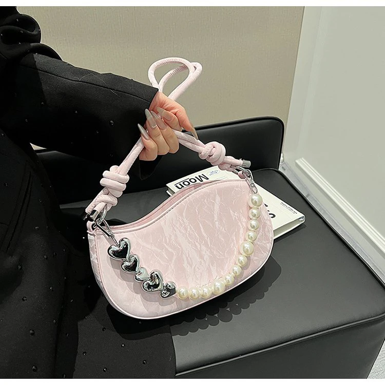 INBORNLUCK小包包网红时尚法式小方包气质小众百搭单肩腋下链条包