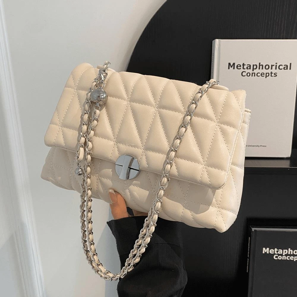 今年流行绣线小众设计包包2023新款女包百搭链条斜挎包单肩小方包