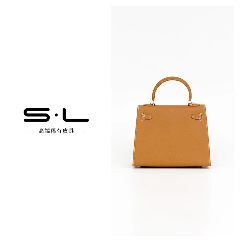 S·L/尚格良品2024年秋冬新款真皮女包轻奢经典凯利25cm莎菲线22cm