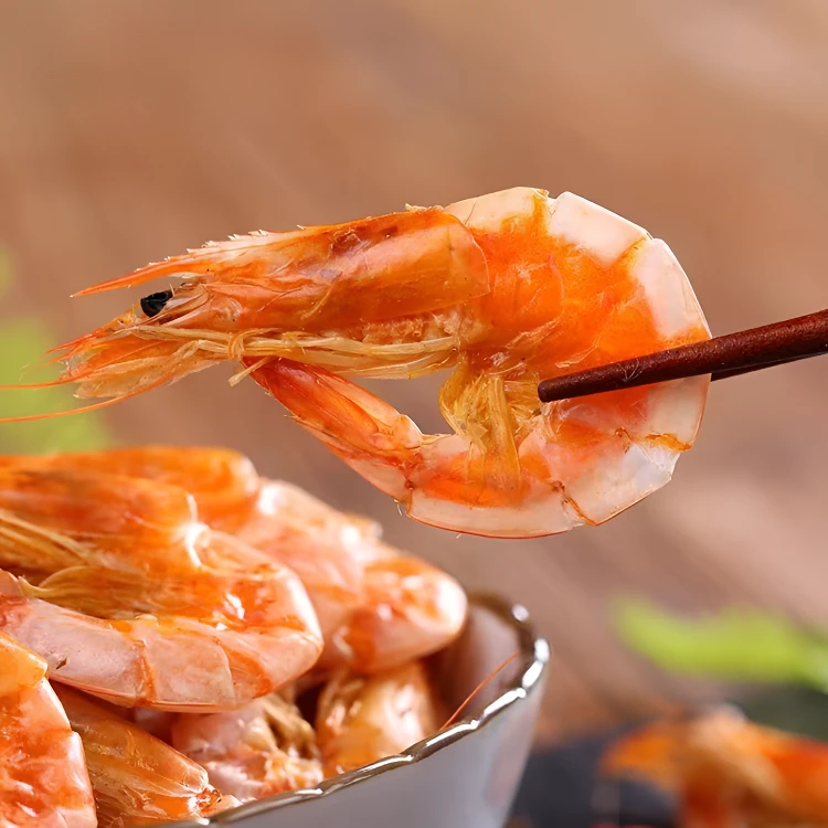 中号5一7厘米开袋即食烤虾干(盐田虾有黑头，个头不均匀，冷冻保存